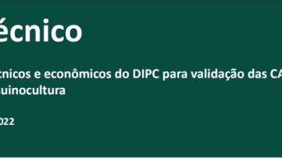 PARÂMETROS TÉCNICOS E ECONÔMICOS DO DIPC PARA VALIDAÇÃO DAS CADECS NA INTEGRAÇÃO VERTICAL DE AVICULTURA E SUINOCULTURA