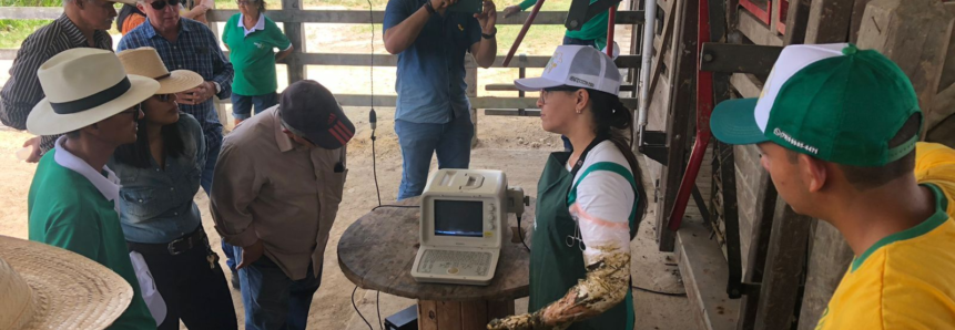 Alunos do Senar Jovem e produtores de bovinocultura de corte interagem em Dia de Campo