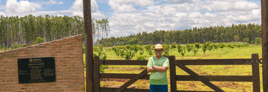 Jovem se encontrou profissionalmente ao entrar para o Curso Técnico em Agropecuária do Senar/MS