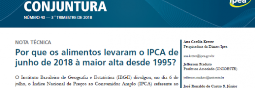 IPEA diz que tabelamento de fretes já impacta na inflação