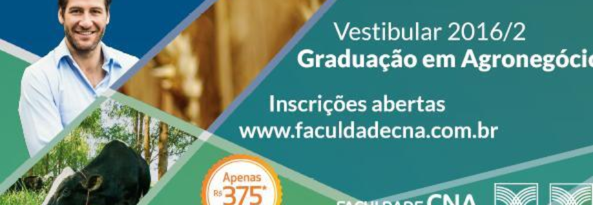 Últimos dias de inscrições para o vestibular do curso de graduação em Agronegócio