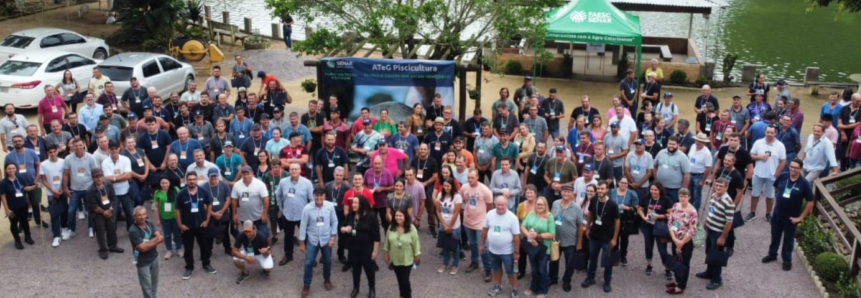 1° Dia de Campo Estadual na área de Piscicultura do Sistema FAESC/SENAR reúne mais de 220 participantes em Armazém