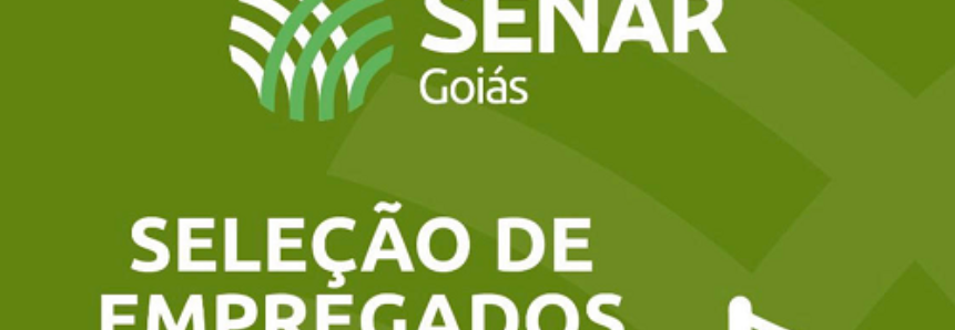 Inscrições para o processo seletivo do Senar Goiás, com salários de até R$8.523,00, terminam nesta quarta-feira