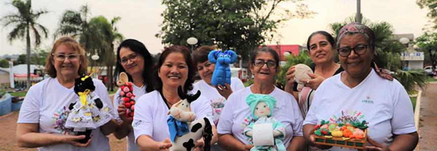 Artesãs de Glória de Dourados participam de cursos do Senar/MS e criam fonte de renda