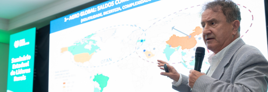 Seminário Estadual de Líderes Rurais da Faesc:  Exportações brasileiras de alimentos continuarão em expansão nos próximos anos, afirma Evaristo de Miranda
