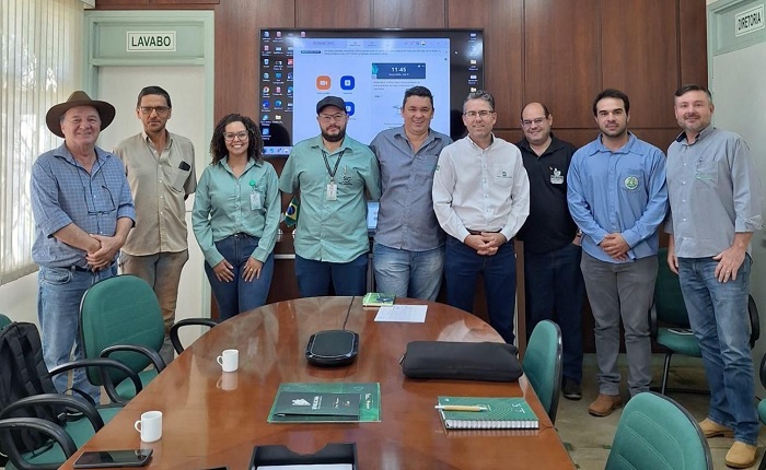 Painel de grãos em Campo Florido